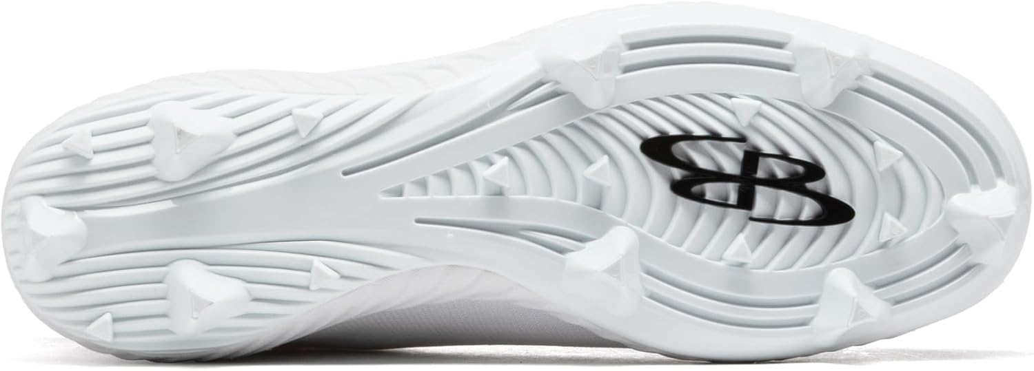 Мужские бутсы Boombah Raptor с формованными шипами - несколько вариантов цвета - разные размеры, белый — фото 2