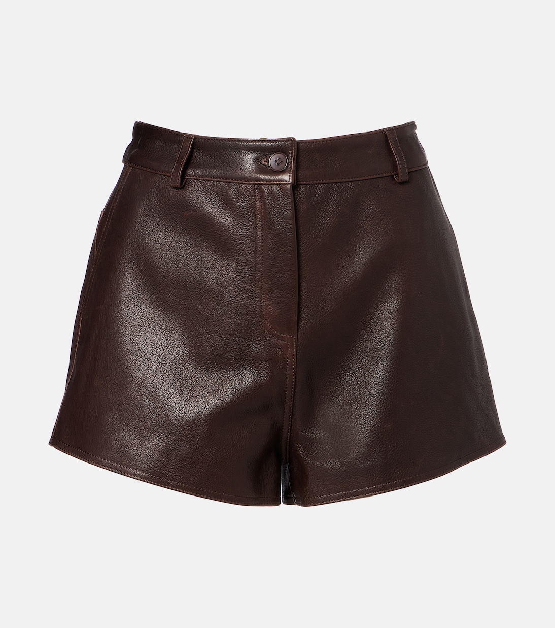 

Кожаные шорты Leontine Nour Hammour, Chocolate Leather