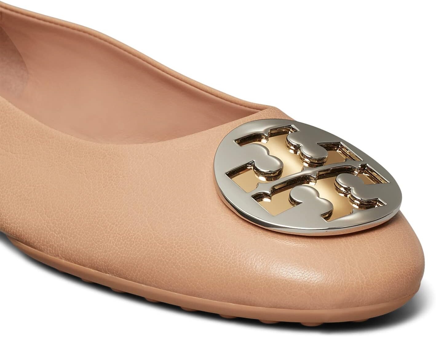 Балетки Claire Ballet Tory Burch, цвет Light Sand/Gold/Silver — фото 4