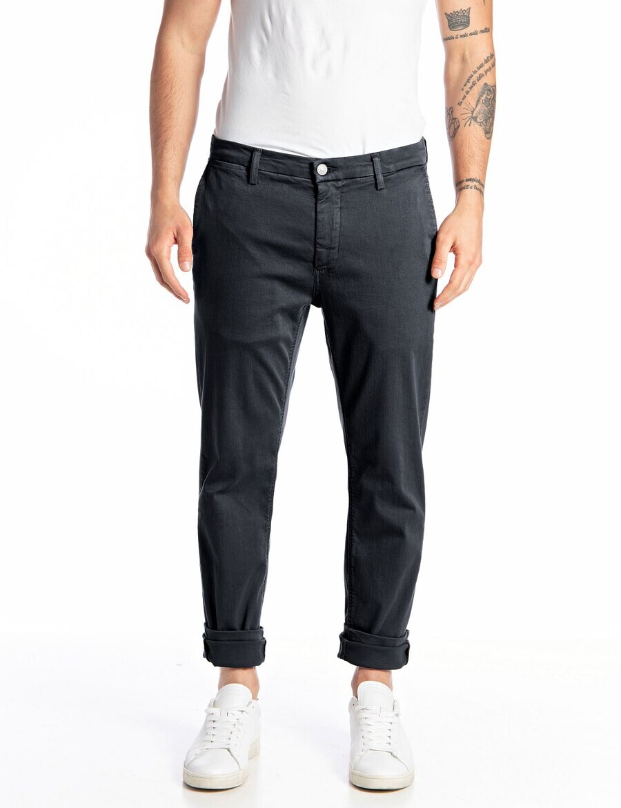 

Брюки REPLAY Slim fit Chino Pants, темно-серый