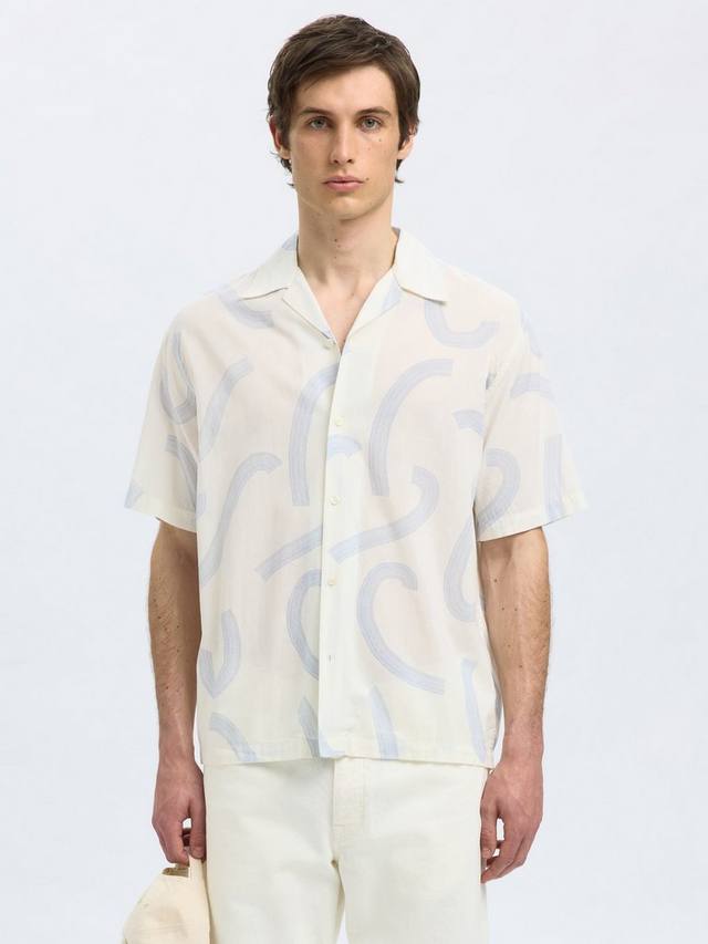 

Рубашка из смесового хлопка с узором с содержанием TENCEL Modal Selected