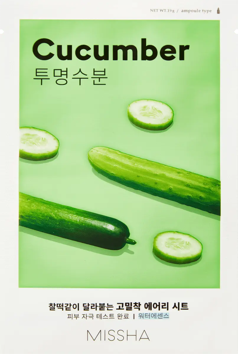 

Тканевая маска Airy Fit Cucumber 1 шт. Missha