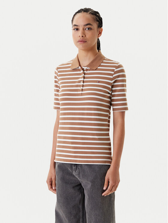 

Рубашка поло стандартный крой 1895 WW0WW43224 Tommy Hilfiger, коричневый