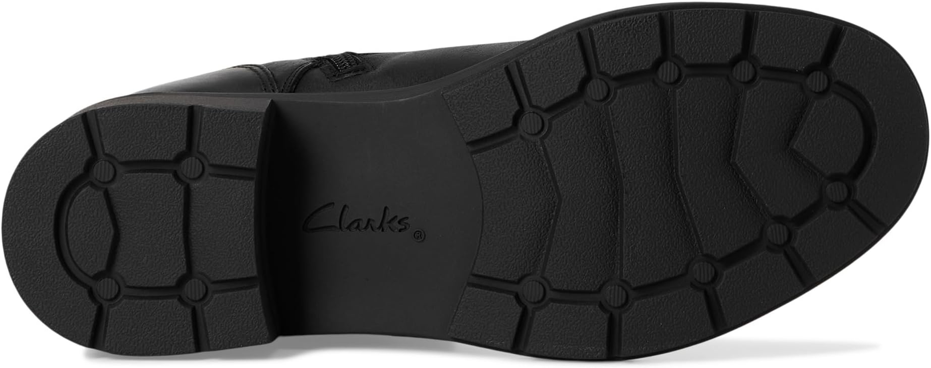 Ботинки женские Clarks Hearth Parker кожаные на шнуровке, черный — фото 3