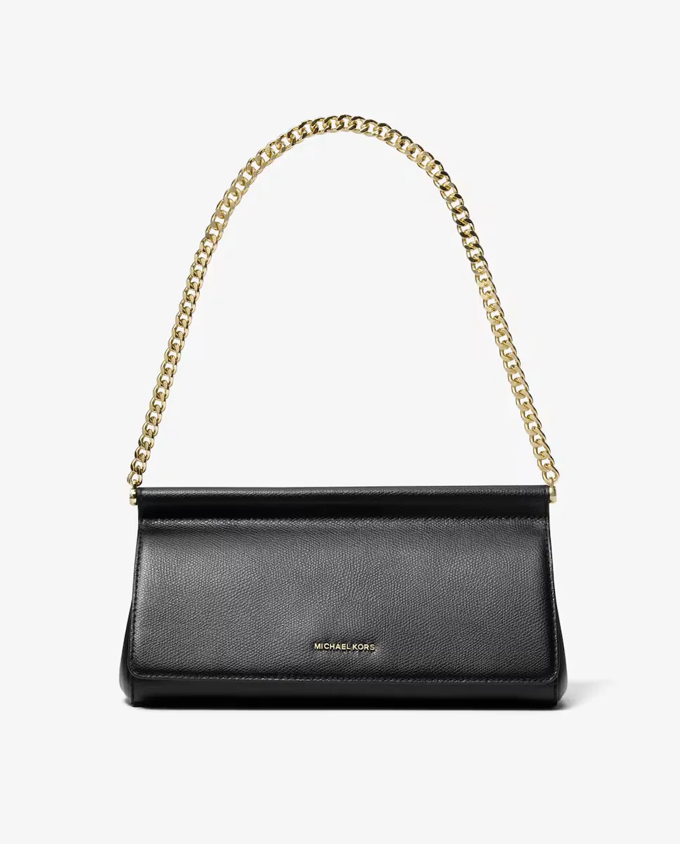 

Сумка-кошелек из карминовой кожи Michael Michael Kors, черный