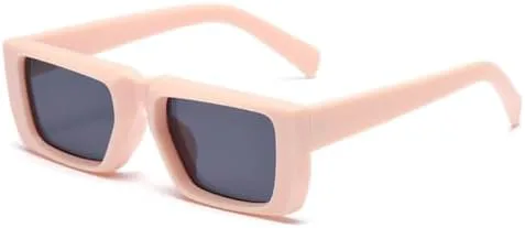 

Солнцезащитные очки в тонкой оправе для женщин, модный тренд, стиль стимпанк, мужские винтажные прямоугольные солнцезащитные очки в стиле панк MTZJH, X-c8-powder