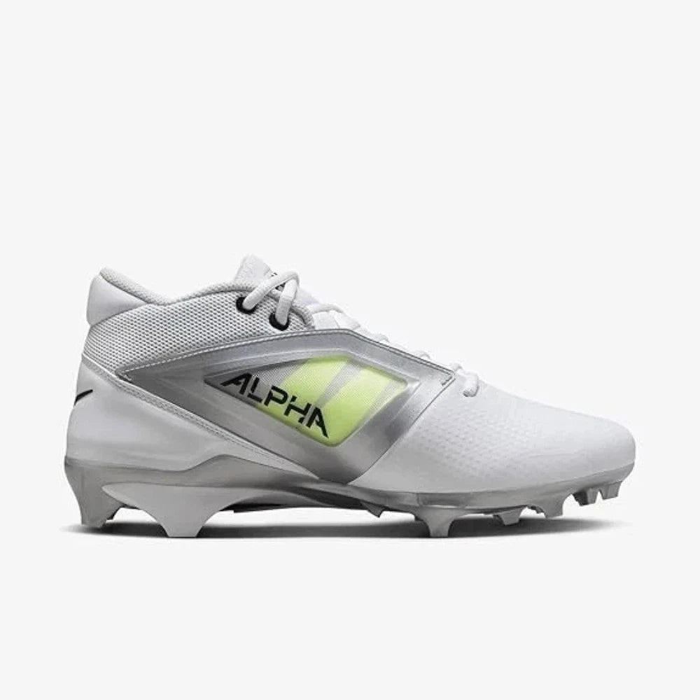 Мужские футбольные бутсы Nike Alpha Menace 4 Pro FD7037-100 белого и серебристого цвета NIN839 — фото 2