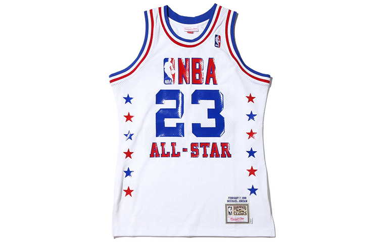 

Mitchell & Ness x JORDAN BRAND Баскетбольная майка Унисекс Белая Mitchell Ness