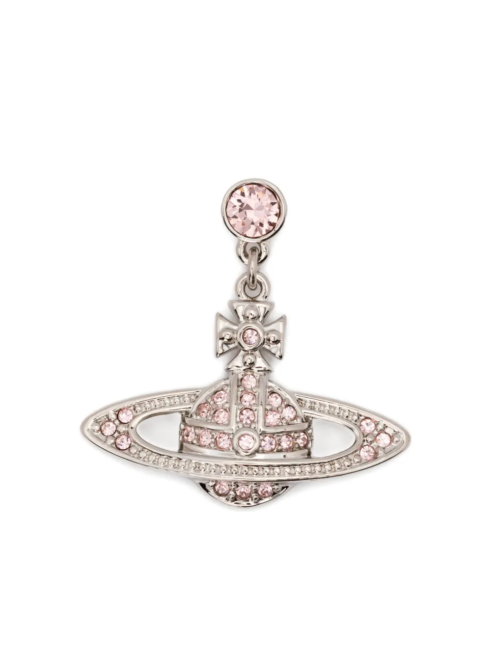

Мини-серьги-капли с барельефом Vivienne Westwood, серебряный