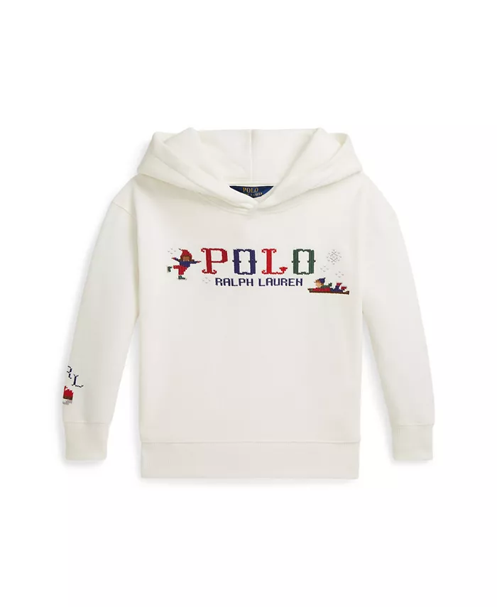 

Детская толстовка с капюшоном Yankees для девочек 2T-6X Polo Ralph Lauren, слоновая кость/кремовый