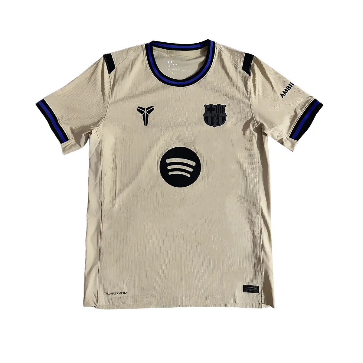 

Футболка Fc Barcelona 2025/26 Match Away Men's Kobe Dri FIT Adv Soccer Authentic Jersey Nike, Ecru