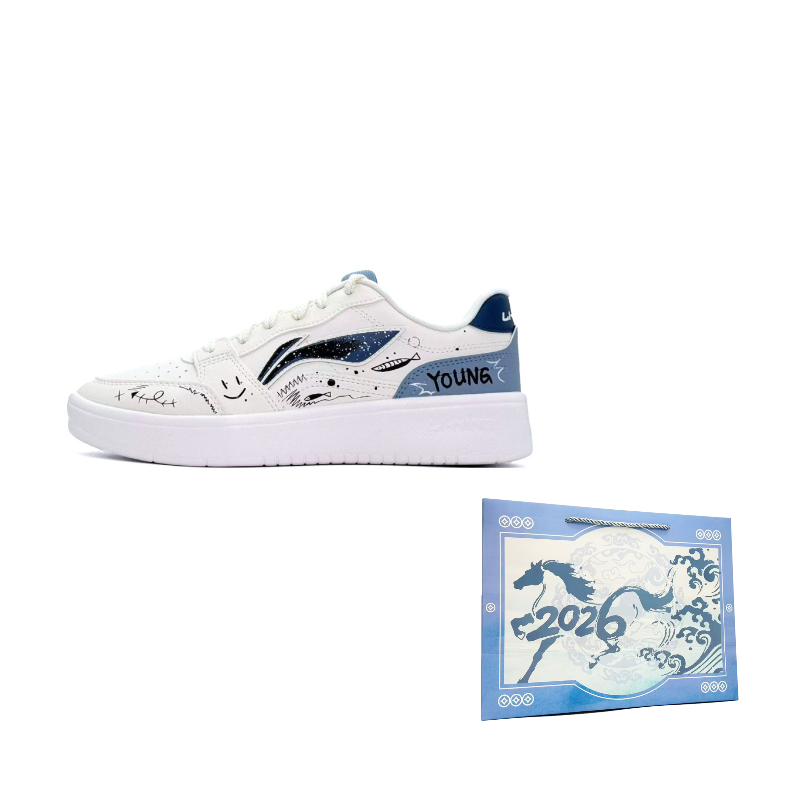 

Li-Ning Sycee Sky Wander устойчивые к истиранию низкие кроссовки для скейтбординга мужские Blue New