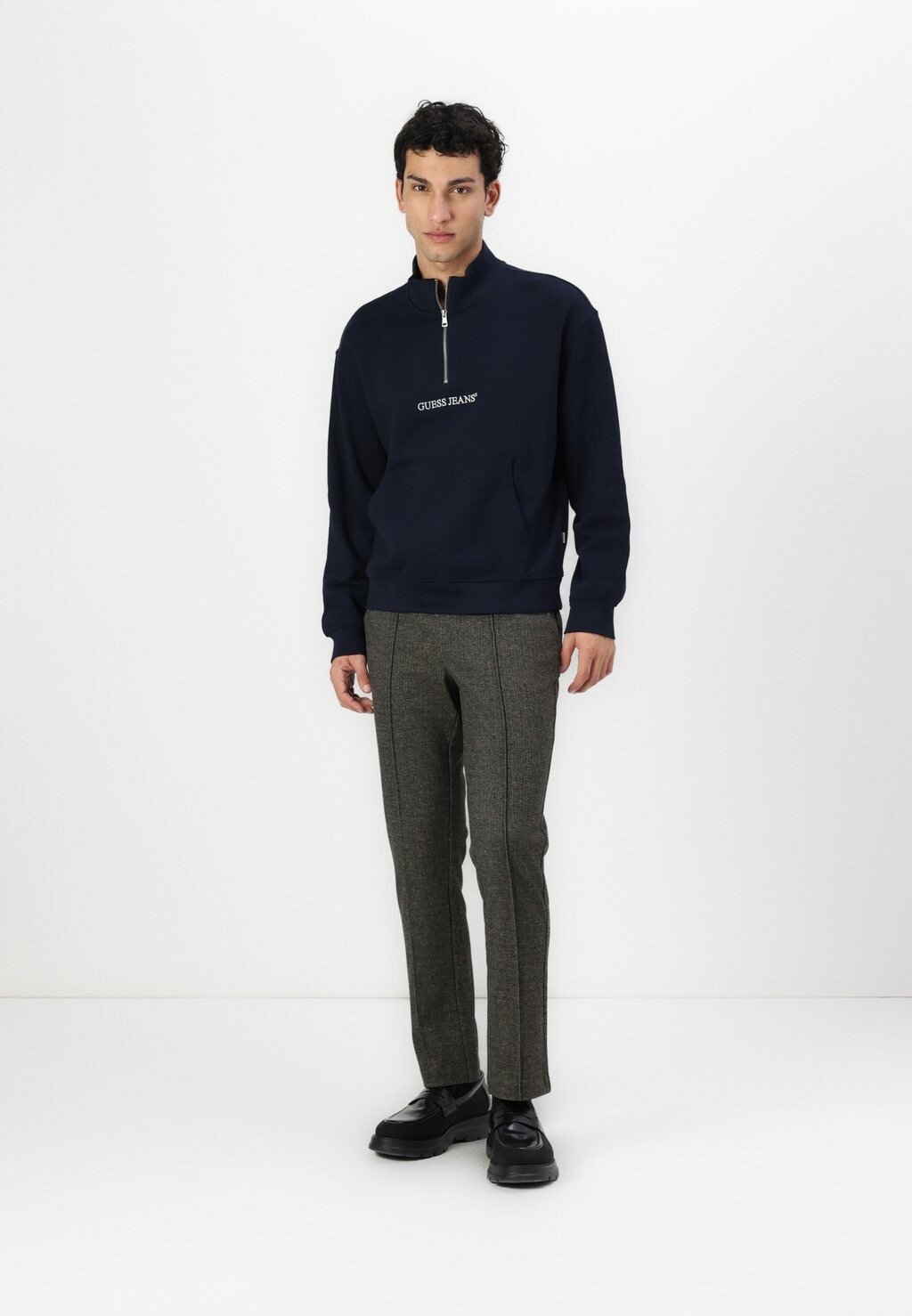 

Толстовка HALF ZIP Guess Jeans, темно-синий