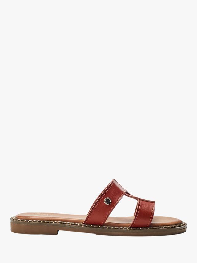 Сандалии Lupin Slider Moda in Pelle, Tan