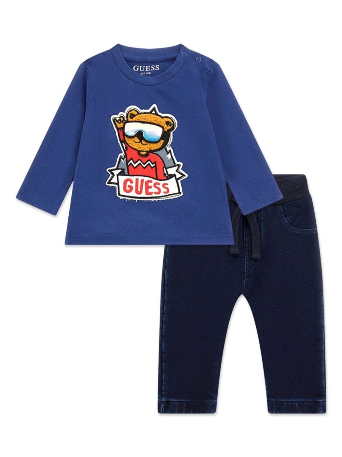 

Джинсы с логотипом guess kids (комплект из двух пар), синий