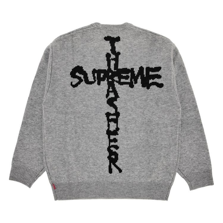 

Свитер Supreme x Thrasher Sweater Heather Grey, серый