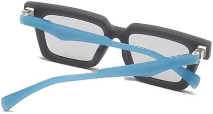 

Классические винтажные квадратные солнцезащитные очки 2027 года для женщин и мужчин, модные розовые солнцезащитные очки в стиле ретро-панк MTZJH, Black Purple