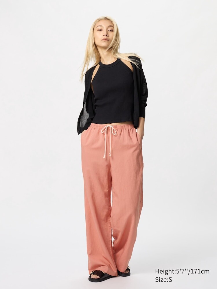 

Легкие брюки из льняной смеси длинные Uniqlo, цвет 21 оранжевый
