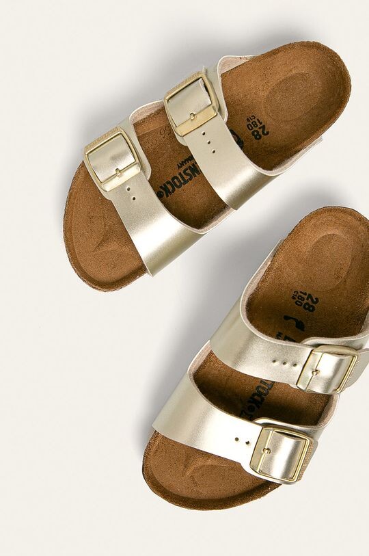 Birkenstock - детские шлепанцы Arizona., золотой — фото 2