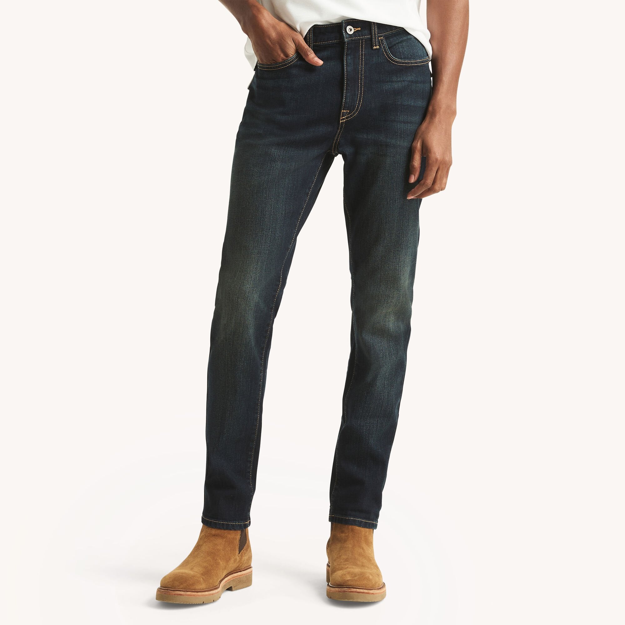 

Nautica Мужские спортивные узкие эластичные джинсы, цвет lockwood wash