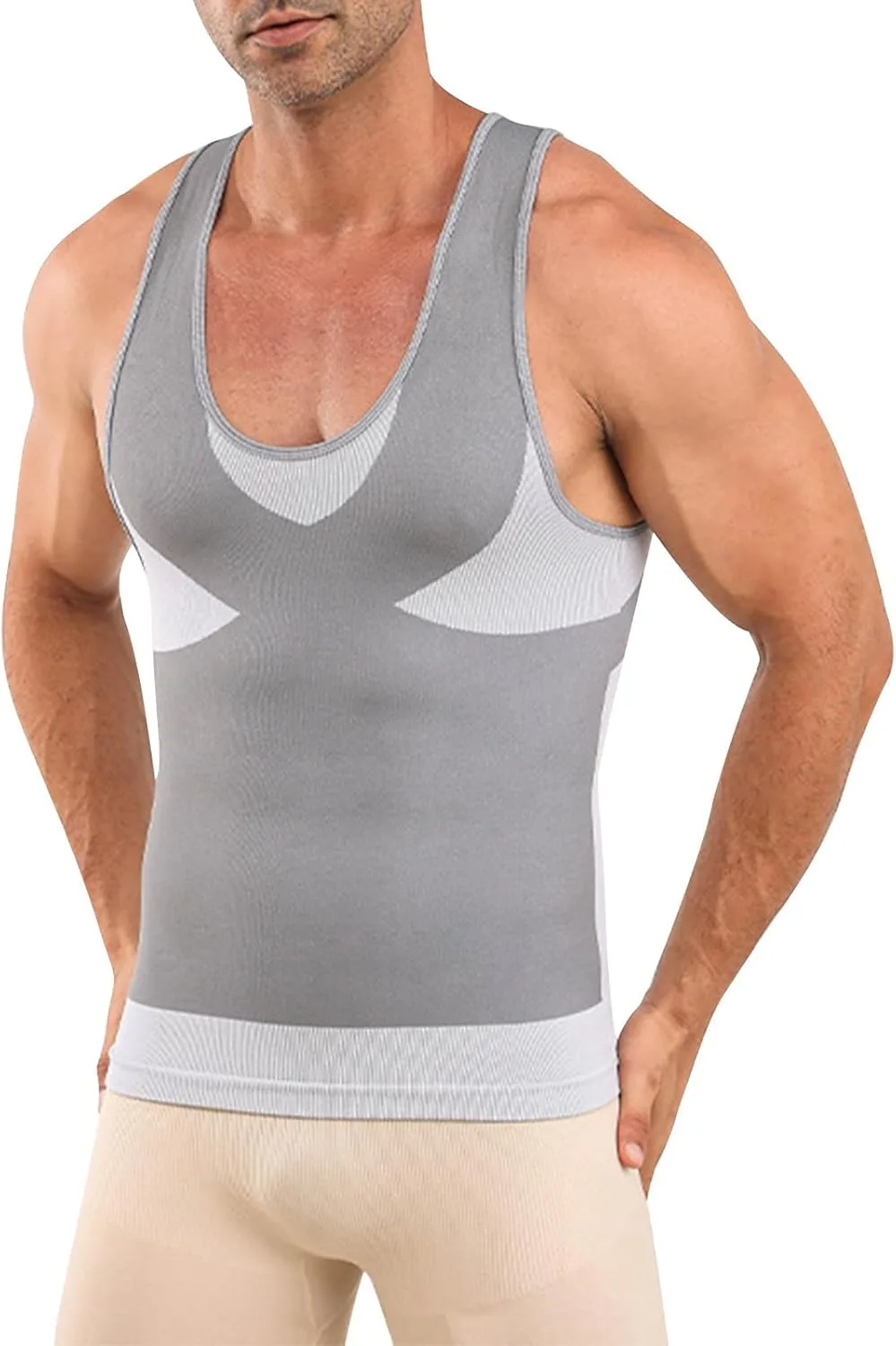 

Мужская майка-компрессионная без рукавов для фитнеса