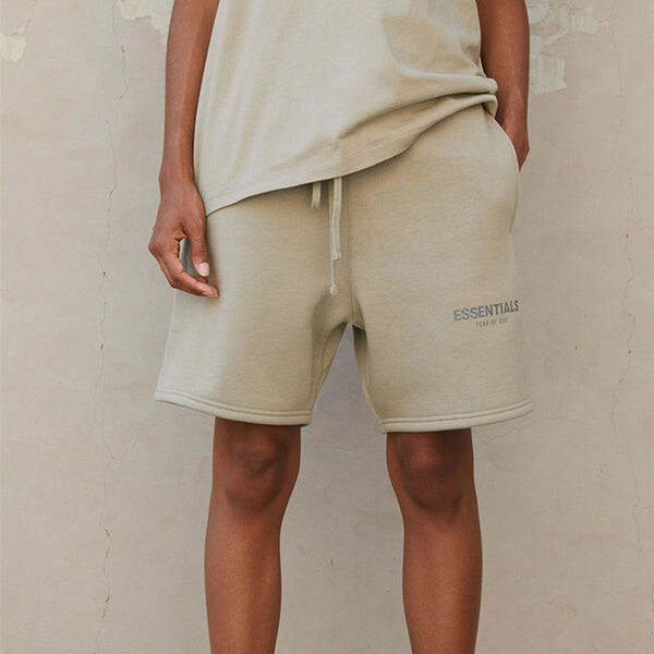 Шорты fw21 sweatshorts 'pistachio' Fear Of God Essentials, зеленый — фото 4