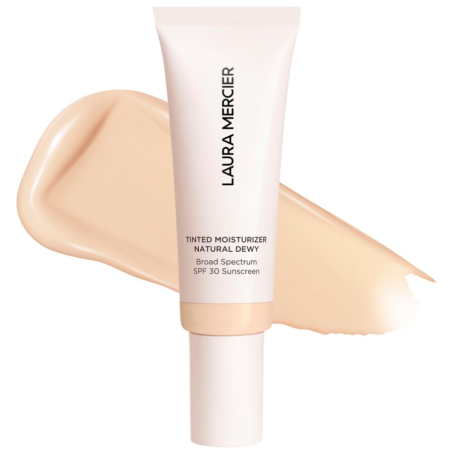 

Стойкий тонирующий увлажняющий крем с эффектом сияющей кожи, SPF 30 и гиалуроновой кислотой. Laura Mercier, 1.52 oz /45 mL, 0N Silk