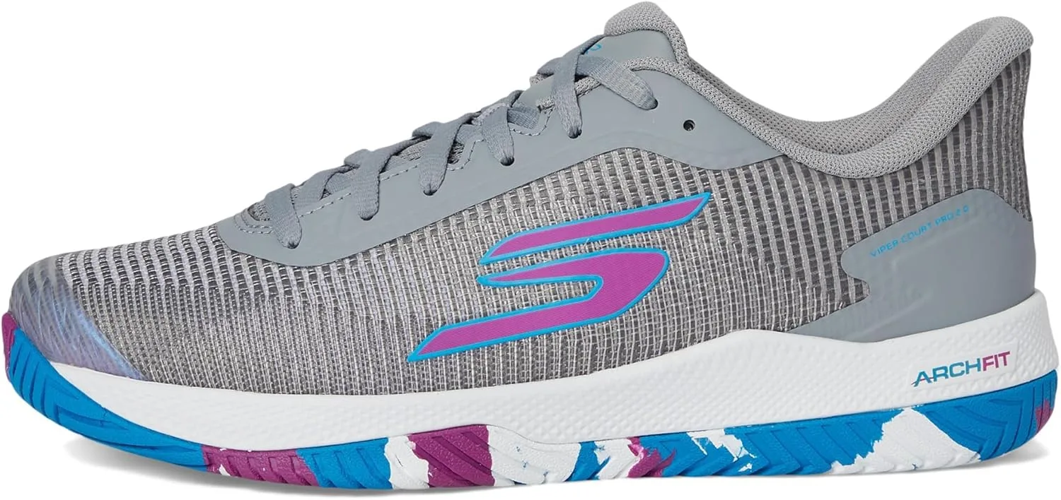 Мужские кроссовки Skechers Viper Court Pro 2.0, серый — фото 4