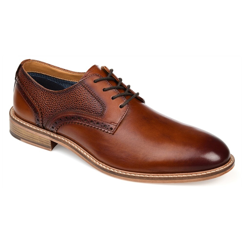 

Мужские оксфорды Clayton с простым носком Thomas & Vine, цвет cognac leather