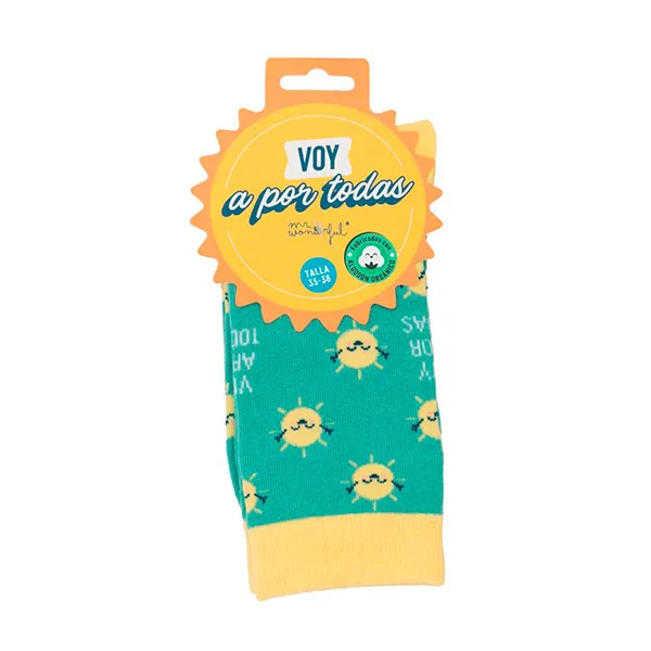 

Носки с принтом Calcetines Voy A Por Todas Mr Wonderful, размер 39-41