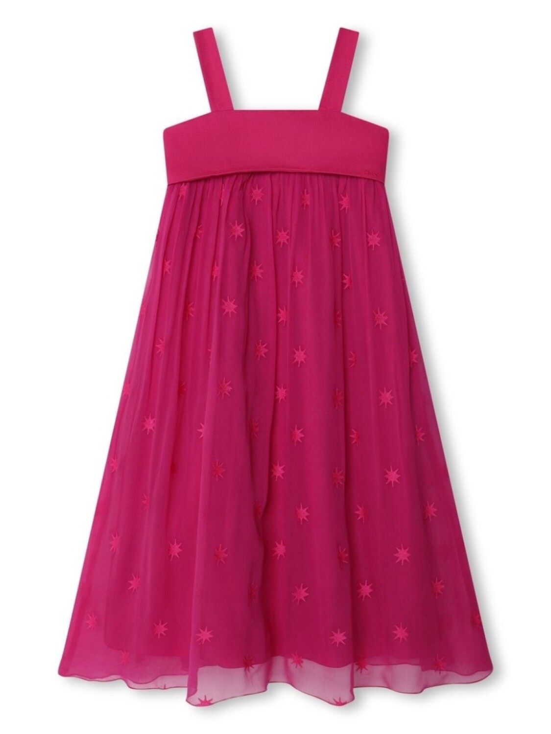 

Chloé Kids шелковое платье с принтом, розовый