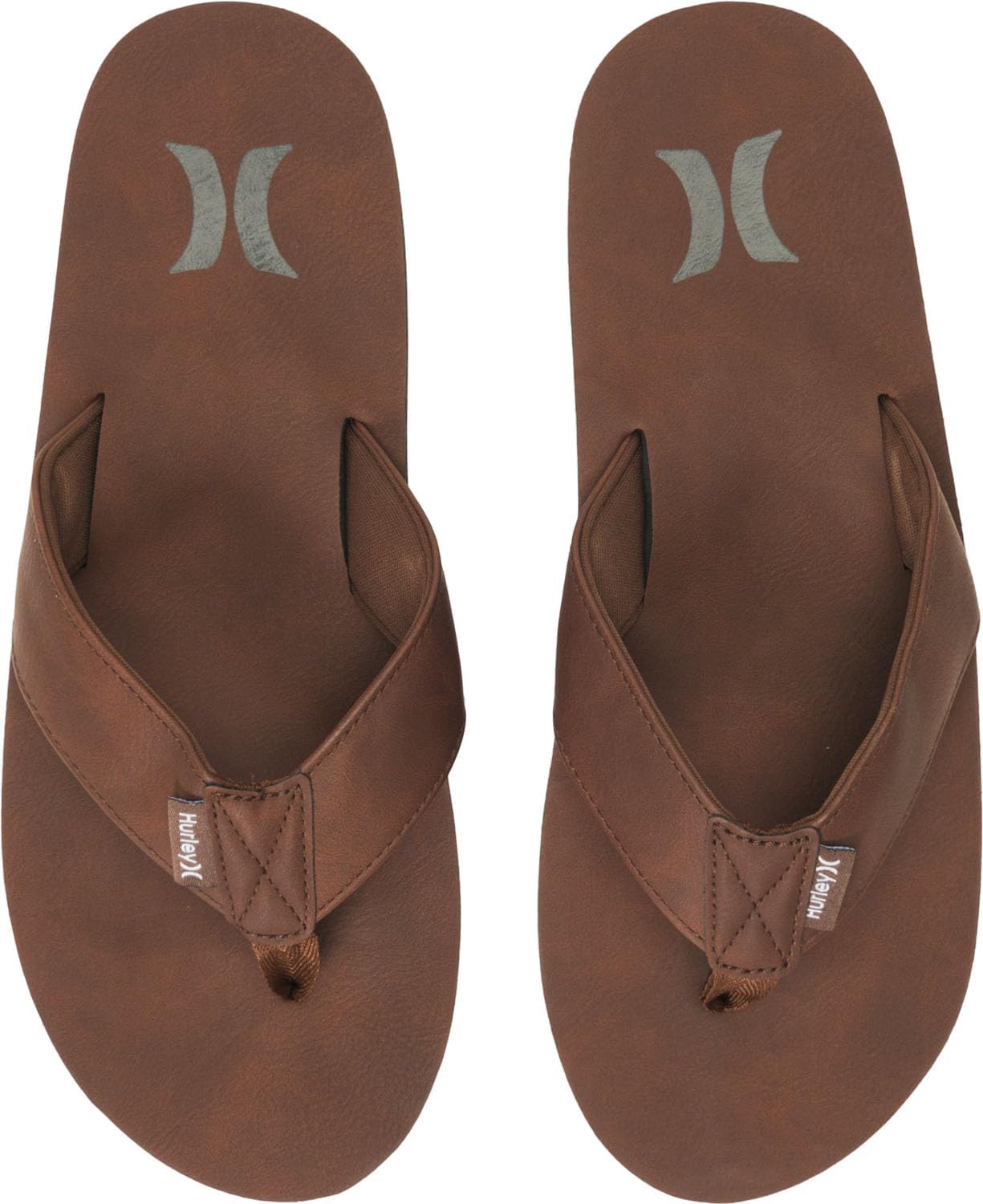 Мужские сандалии Hurley Icon из веганской кожи - средне-коричневый - 11 — фото 2