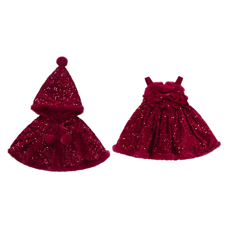 

Детские комплекты с сарафаном-боди осень зима Disney, темно-красный