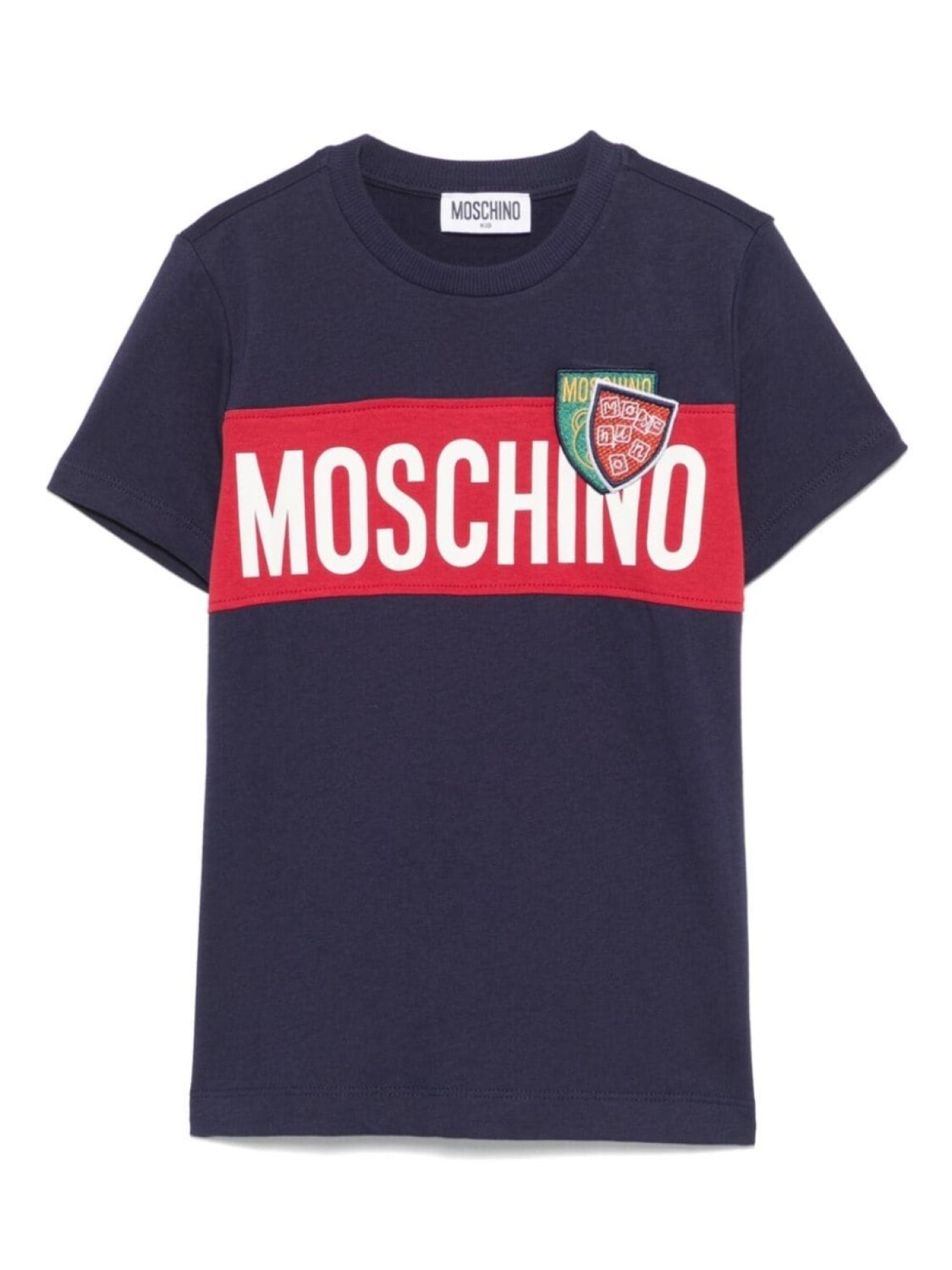 

Moschino Kids футболка с логотипом, синий