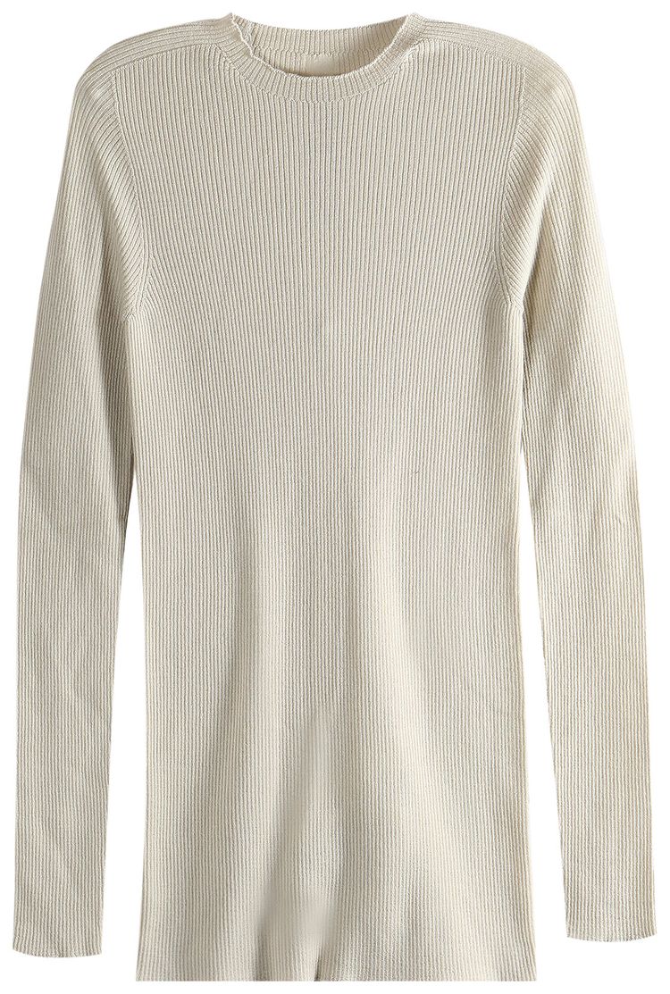 

Рубашка с круглым вырезом и ребристой отделкой Rick Owens, коричневый