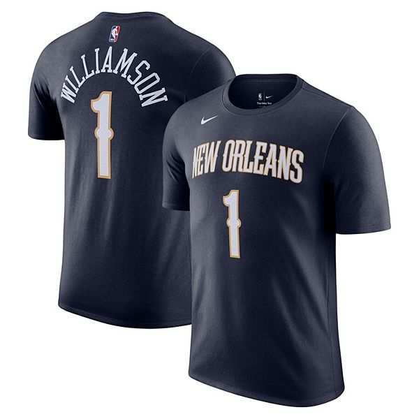 Футболка мужская zion williamson navy new orleans pelicans icon 2022/23 с именем и номером Nike — фото 2