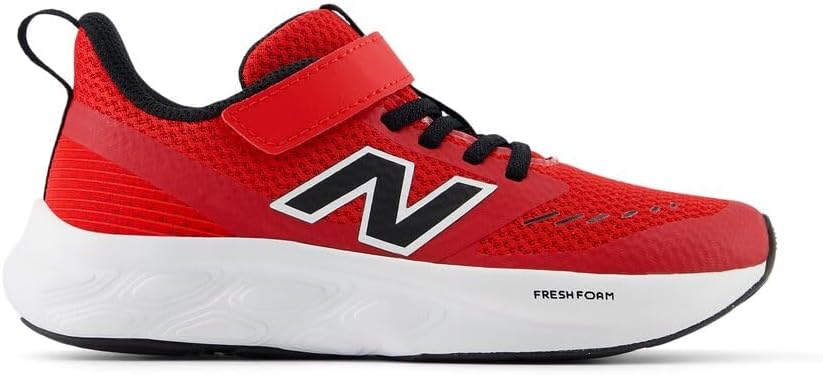 Детские кроссовки New Balance Fresh Foam 625 V1 на липучках, белый/черный/красный — фото 3
