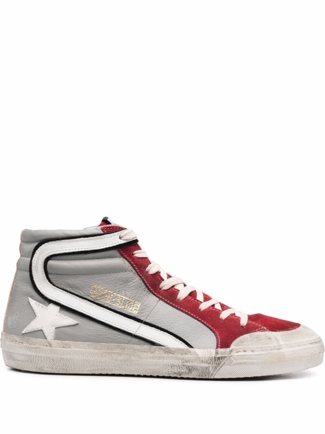 

Golden Goose высокие кеды Slide, серый