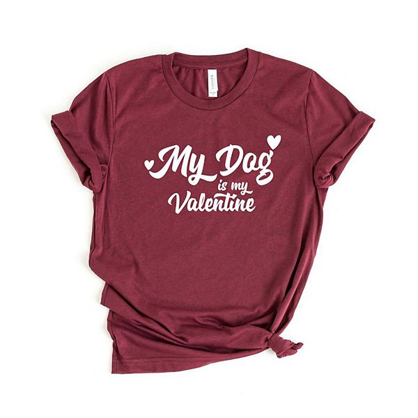 

Футболка с принтом My dog is my valentine Simply Sage Market, Maroon, Зеленый, Футболка с принтом My dog is my valentine Simply Sage Market, Maroon