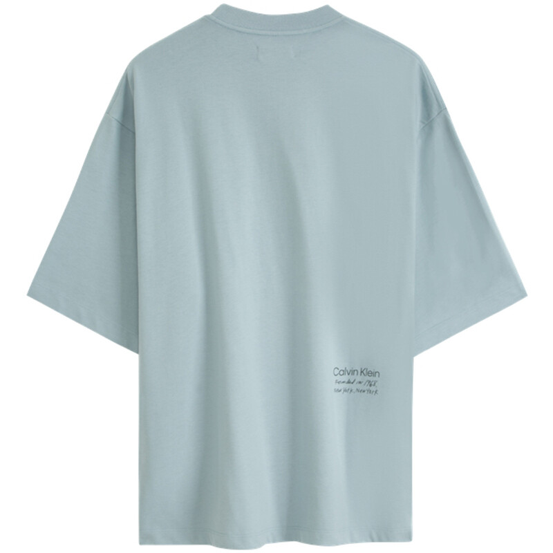 Футболка серии Minimalist унисекс Lake Blue Calvin Klein, цвет Lake Blue — фото 2