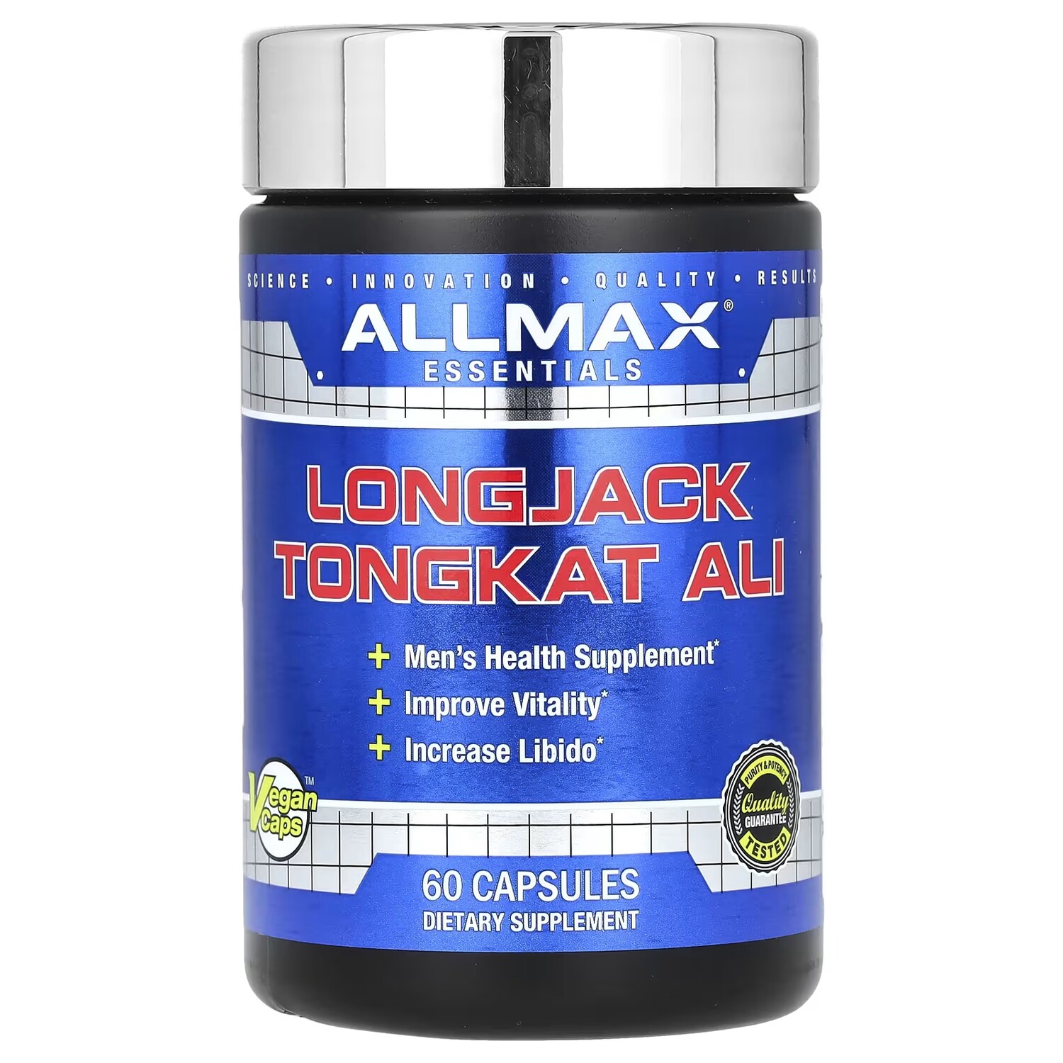 

Тонгкат Али AllMax Essentials Longjack, 60 капсул