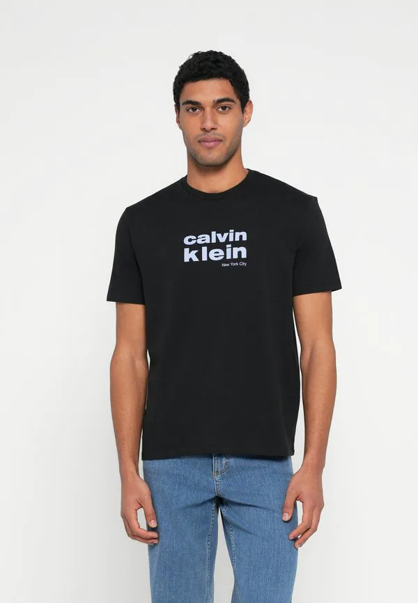 Футболка с графическим принтом Calvin Klein, Black