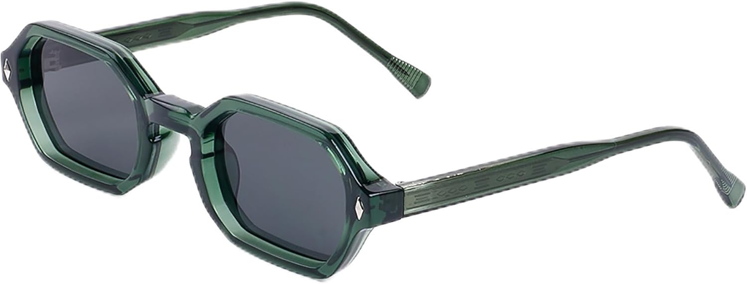 

Ретро-солнцезащитные очки в форме шестиугольника для женщин, маленькая оправа, винтажные солнцезащитные очки, классические винтажные очки с защитой от УФ-излучения UV400 OTICALA, Green