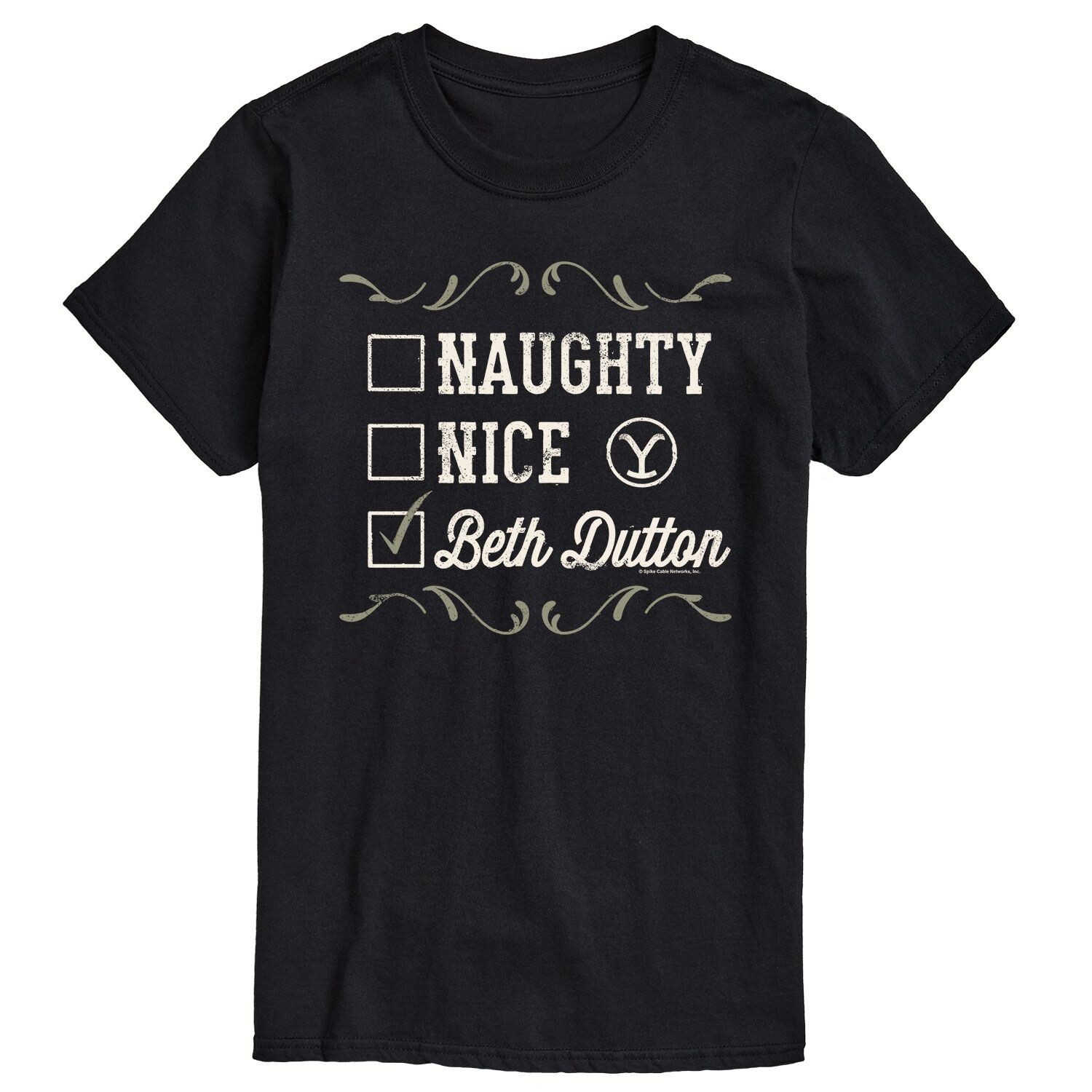 

Мужская футболка Yellowstone Naughty Nice Beth Dutton Licensed Character