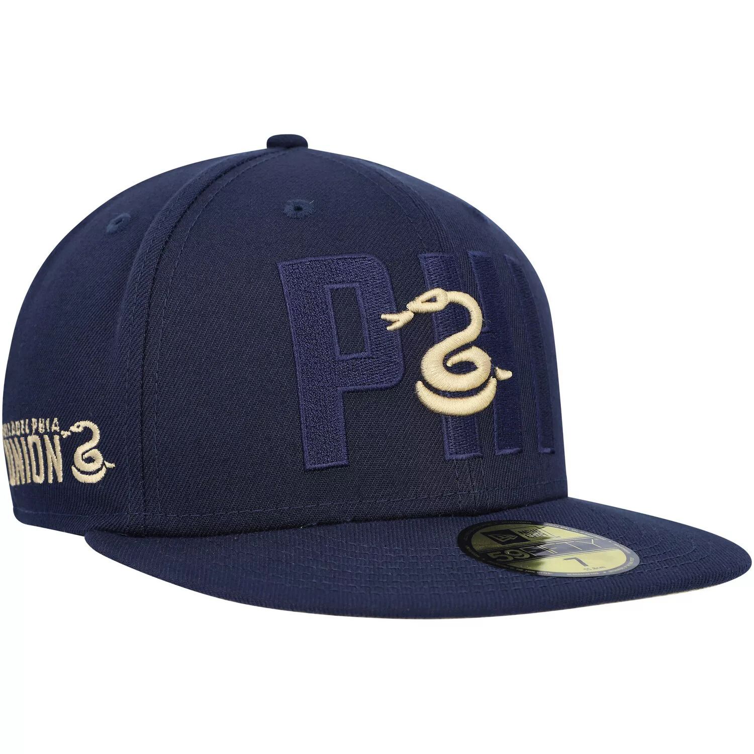 

Мужская приталенная шляпа New Era Navy Philadelphia Union Kick Off 59FIFTY