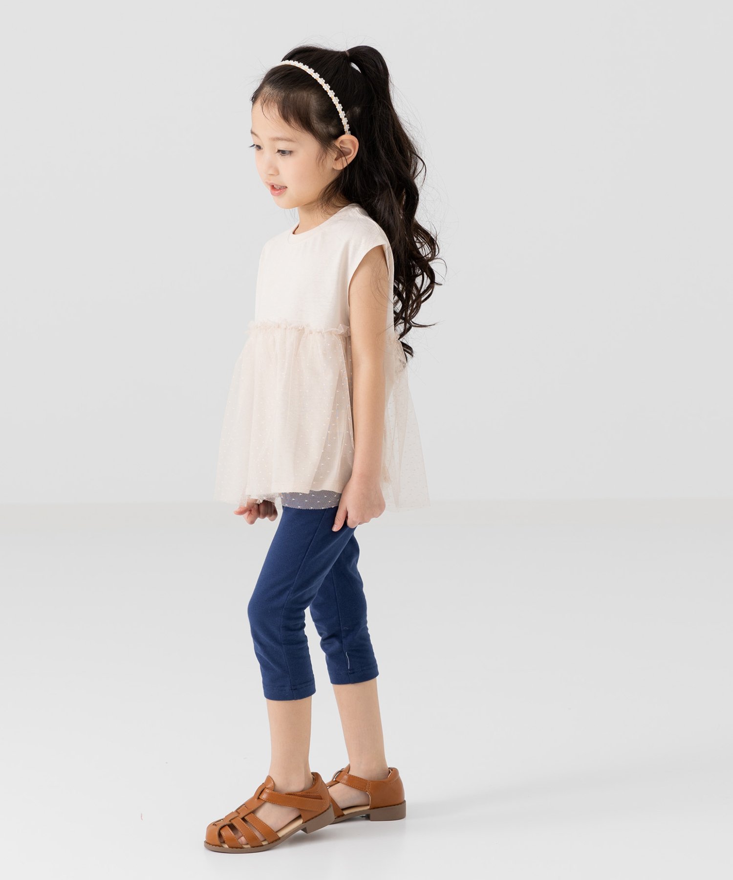 Однотонные леггинсы длиной 3/4 Chil2, Navy — фото 4
