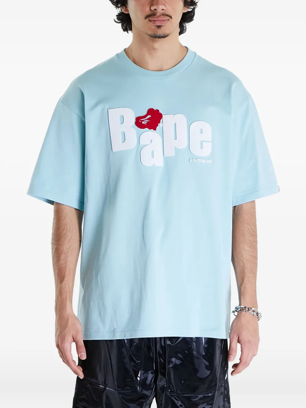 

Футболка Heart Ape Head A BATHING APE, синий