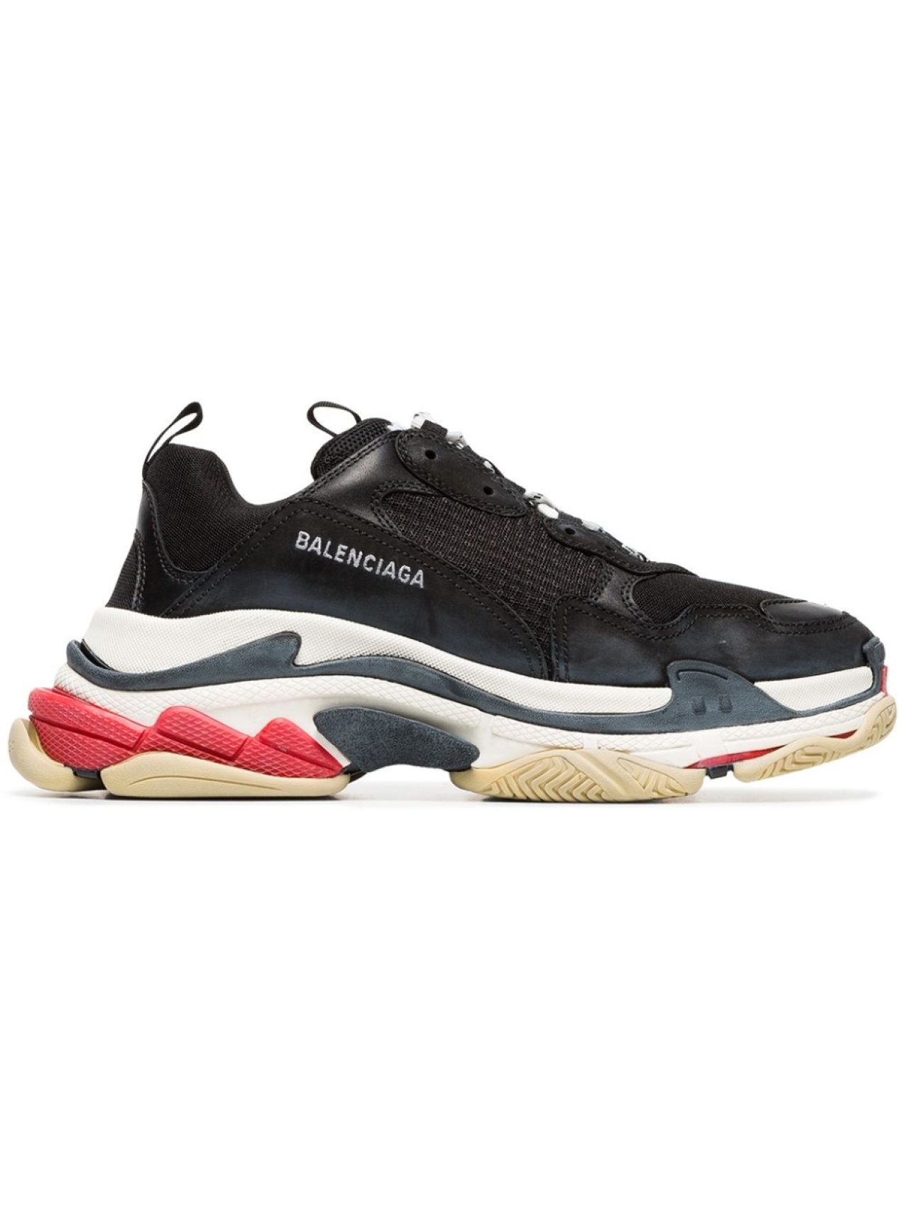 

Кроссовки Balenciaga Triple S, черный/белый/красный/зеленый