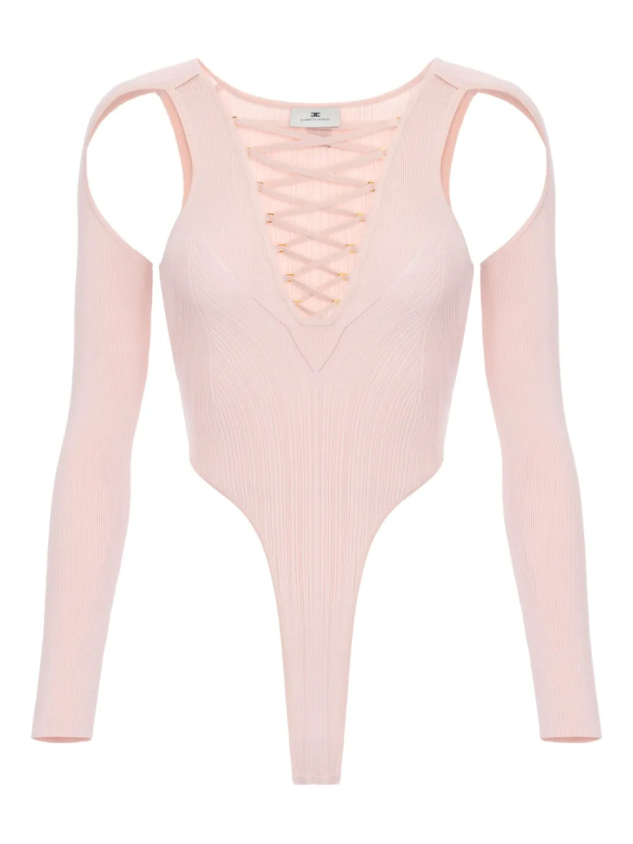 

Топ со шнуровкой Crossover Elisabetta Franchi, розовый