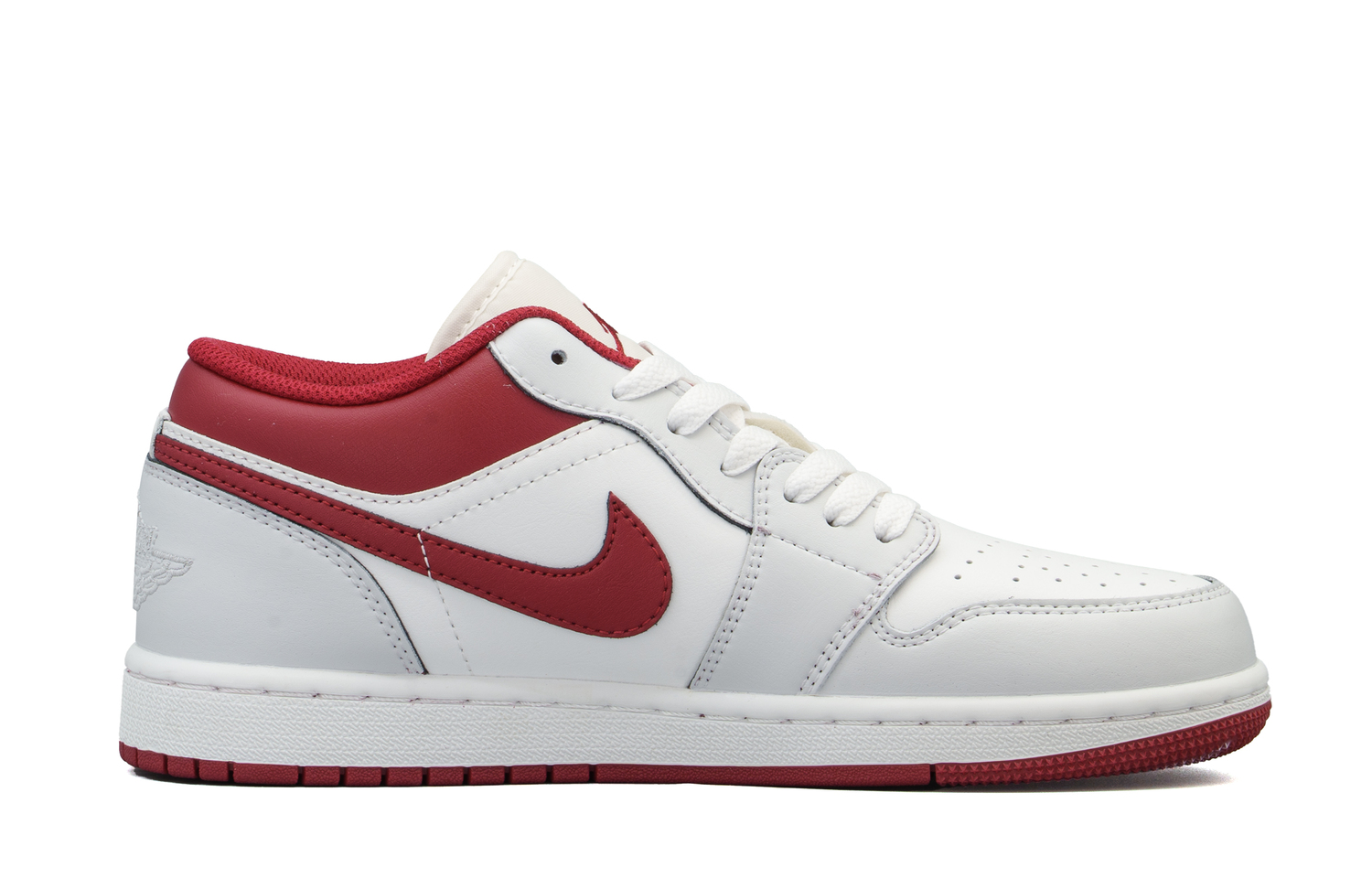 Кроссовки баскетбольные мужские Air 1 Abrasion Resistant Low Top Vintage Jordan, красный — фото 3